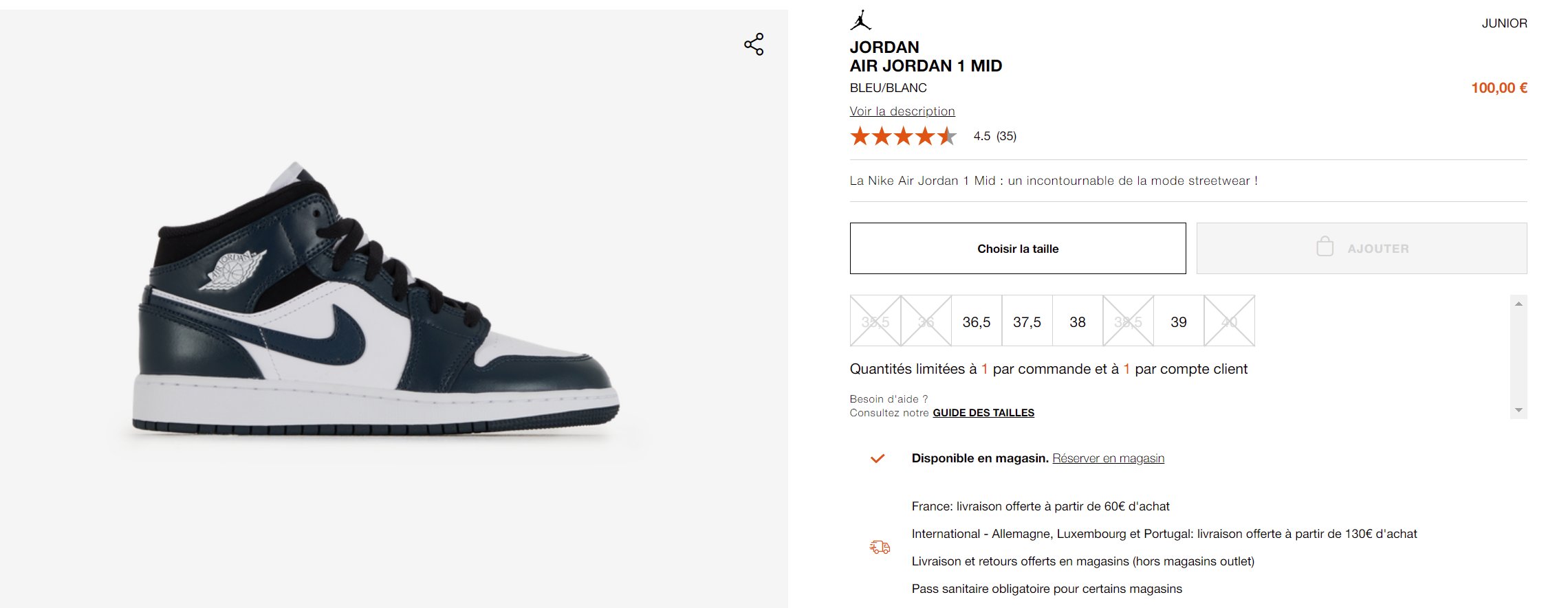 Air jordan 1 bleu courir new arrivals