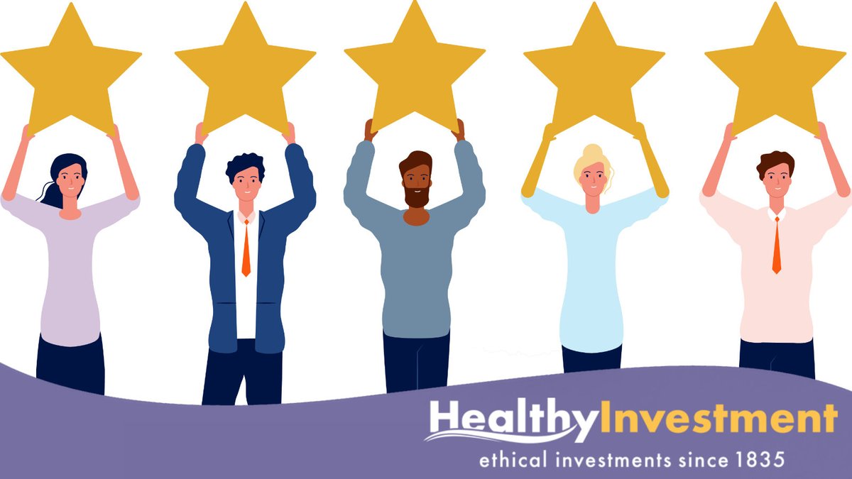 Read what our members think about Healthy Investment.
‘A prompt and clear response to my original enquiry and the same thereafter to my subsequent e-mails. Very good service.’
M.G Oct 2021 read more at ow.ly/bOi450GOu5W
