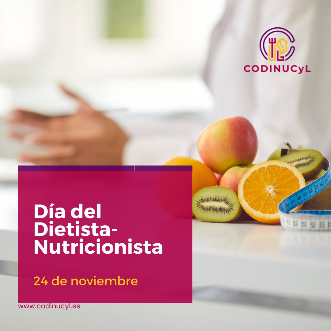 CODINUCyL's tweet photo. ¡Feliz Día del #DietistaNutricionista! 👩‍⚕️🍎

En un día tan especial para nosotros como hoy, queremos reivindicar una vez más la figura del dietista-nutricionista. 👇 https://t.co/hxHLcCIl9z