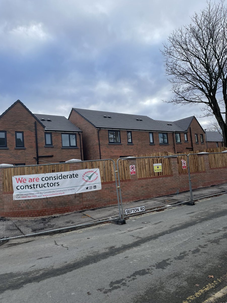 Lovely morning on site with <a href="/KeirenMandY/">Keiren</a> , almost time for handover, what a privilege to build these beautiful, affordable family homes in Wigan for <a href="/WiganCouncil/">Wigan Council</a>, I absolutely love the large open plan kitchens inside, some local families are in for a real treat! 🏘