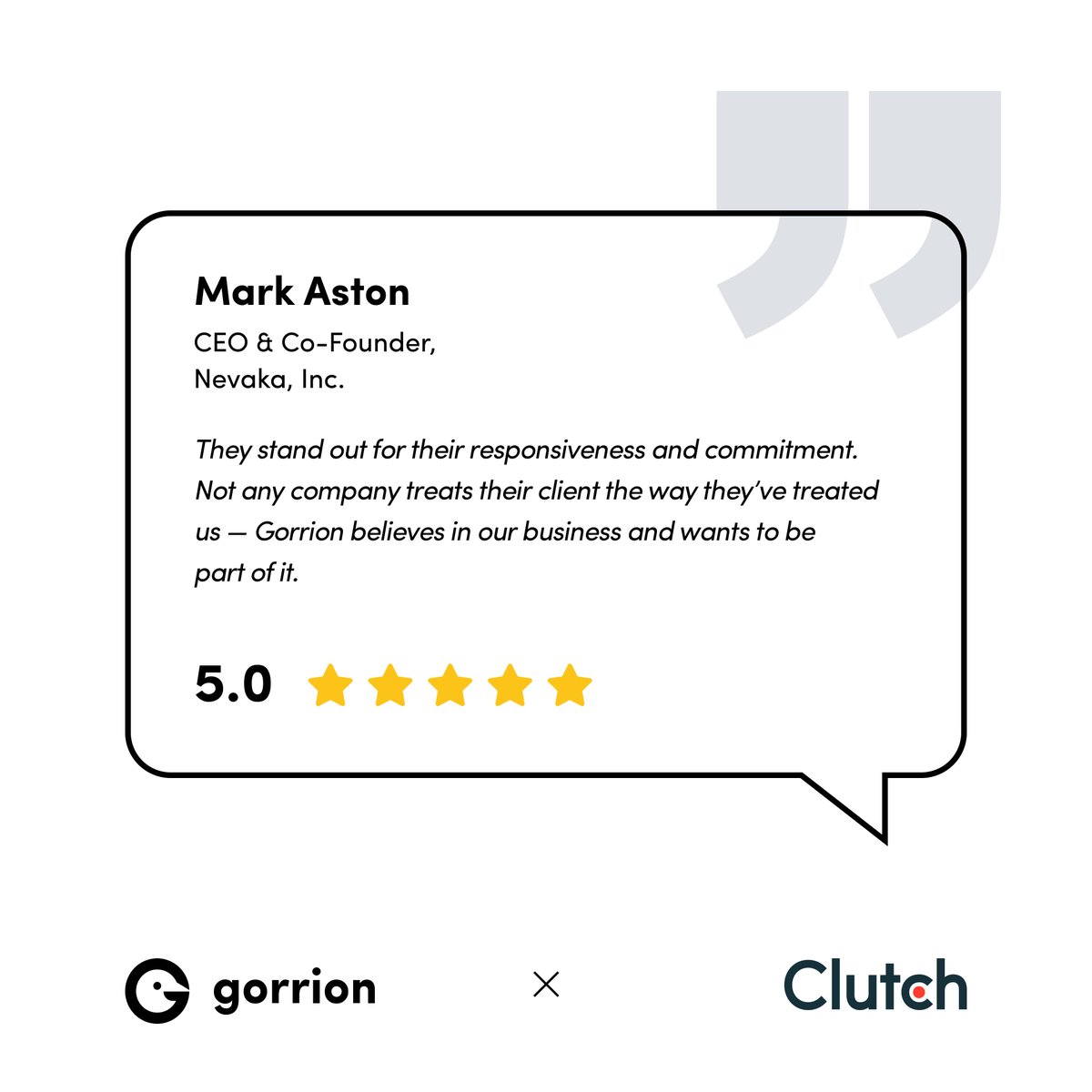 A new 5-star review from <a href="/NevakaInc/">Nevaka</a> has just appeared on our <a href="/clutch_co/">Clutch</a> profile!

Congrats to the whole team! 🙌

🔗 clutch.co/profile/gorrio…
 
#customsoftware #softwaredevelopment #ux #ui #design #electricianlife #nevaka