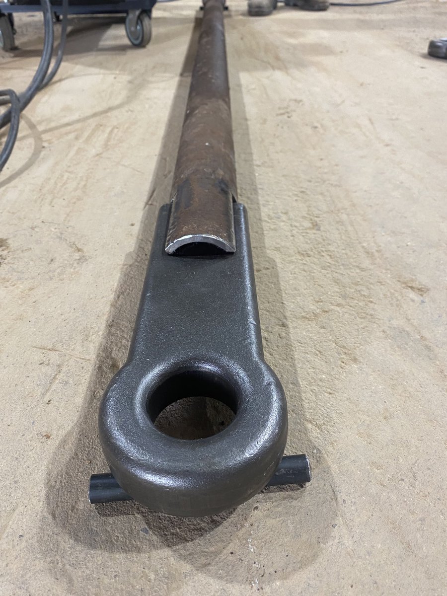 Patiently waiting for harvest to fire up again. Old stiff bar seen better days so we thought a couple new one might come in handy in the near future. Trucks and mud a bad mix!