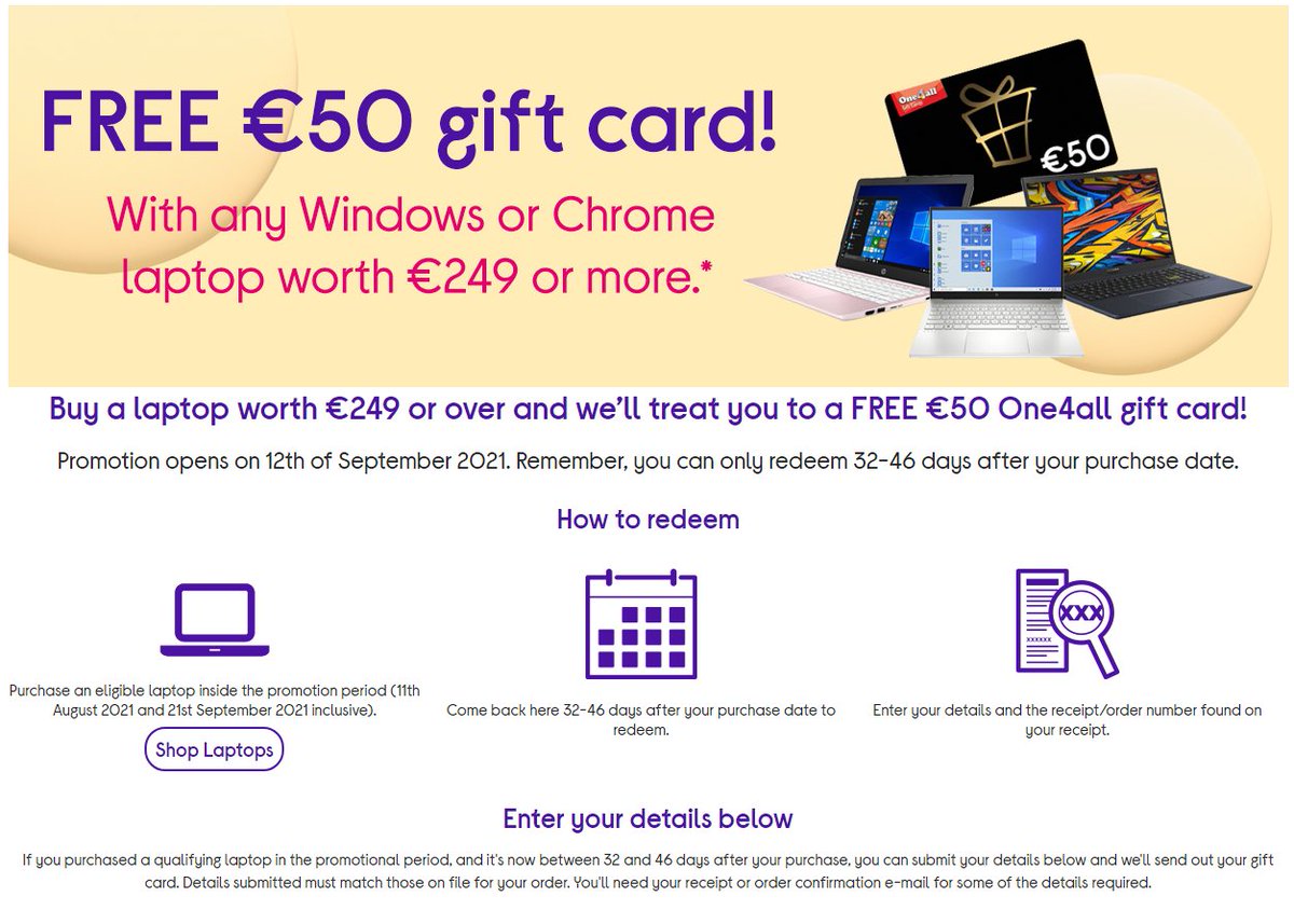 A_J_DUB's tweet photo. @Currys_irl - Please help. I've spoken to 7 different people on various helplines and nobody has a clue. I'm chasing the @one4allireland gift card I've claimed as part of your laptop promotion. Can you tell me when I will receive it please? DM me for details if required - thanks https://t.co/V0FbKgS7mh