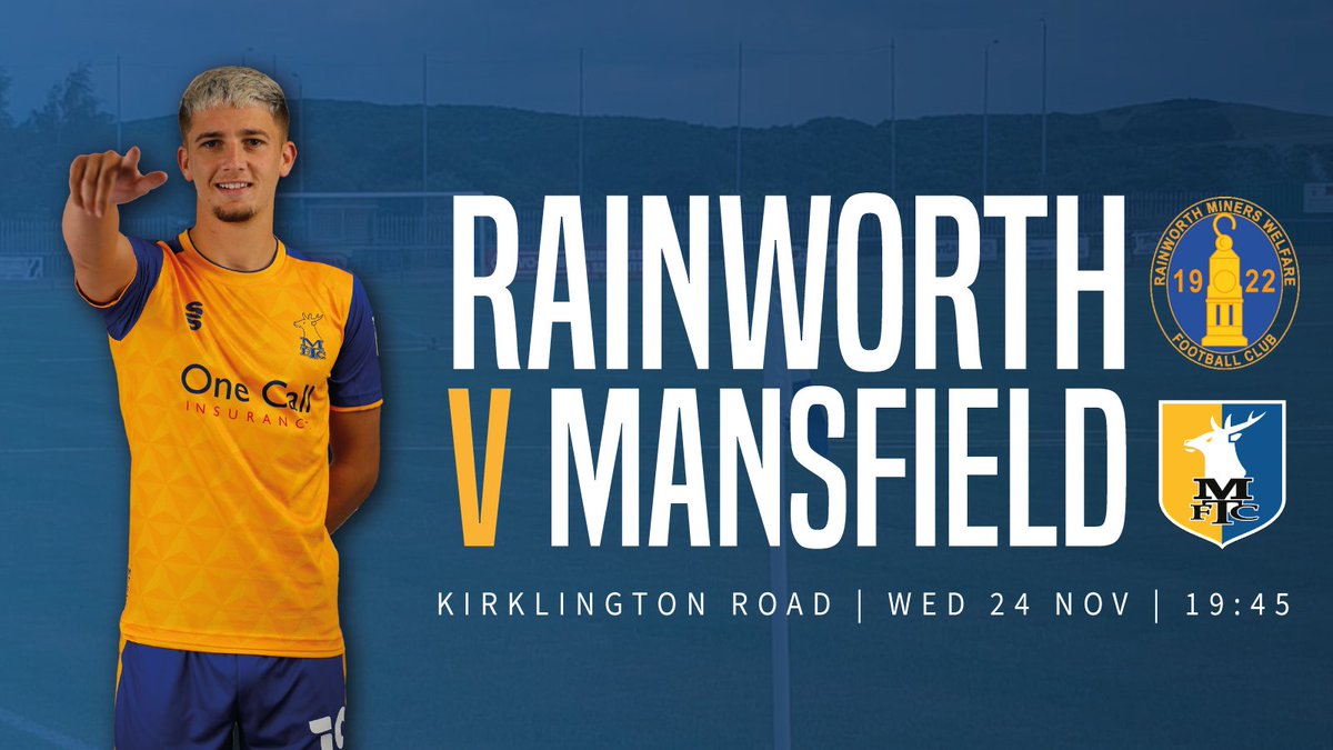 mansfieldtownfc's tweet photo. A reminder that a Mansfield Town XI will face @RainworthMWFC this evening at Kirklington Road in the Notts Senior Cup (7.45pm).

🎟 Supporters can pay at the gate. Tickets are priced at £5 adults (15+), £4 concessions and £1 child (under 14). https://t.co/UkUyCtsuYe