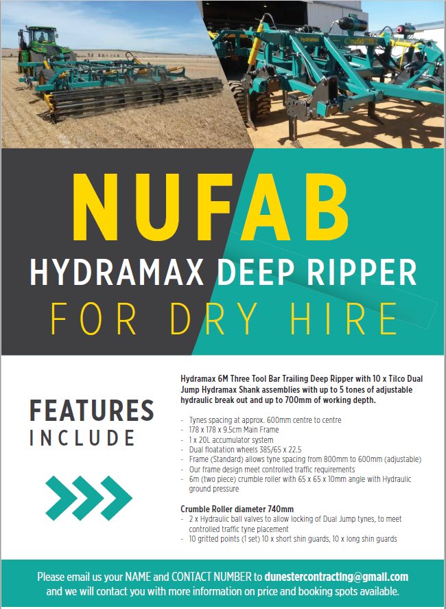 My old man got bored in retirement, it took about 3 minutes. Appreciate retweets. #dryhire #nufab #deepripper