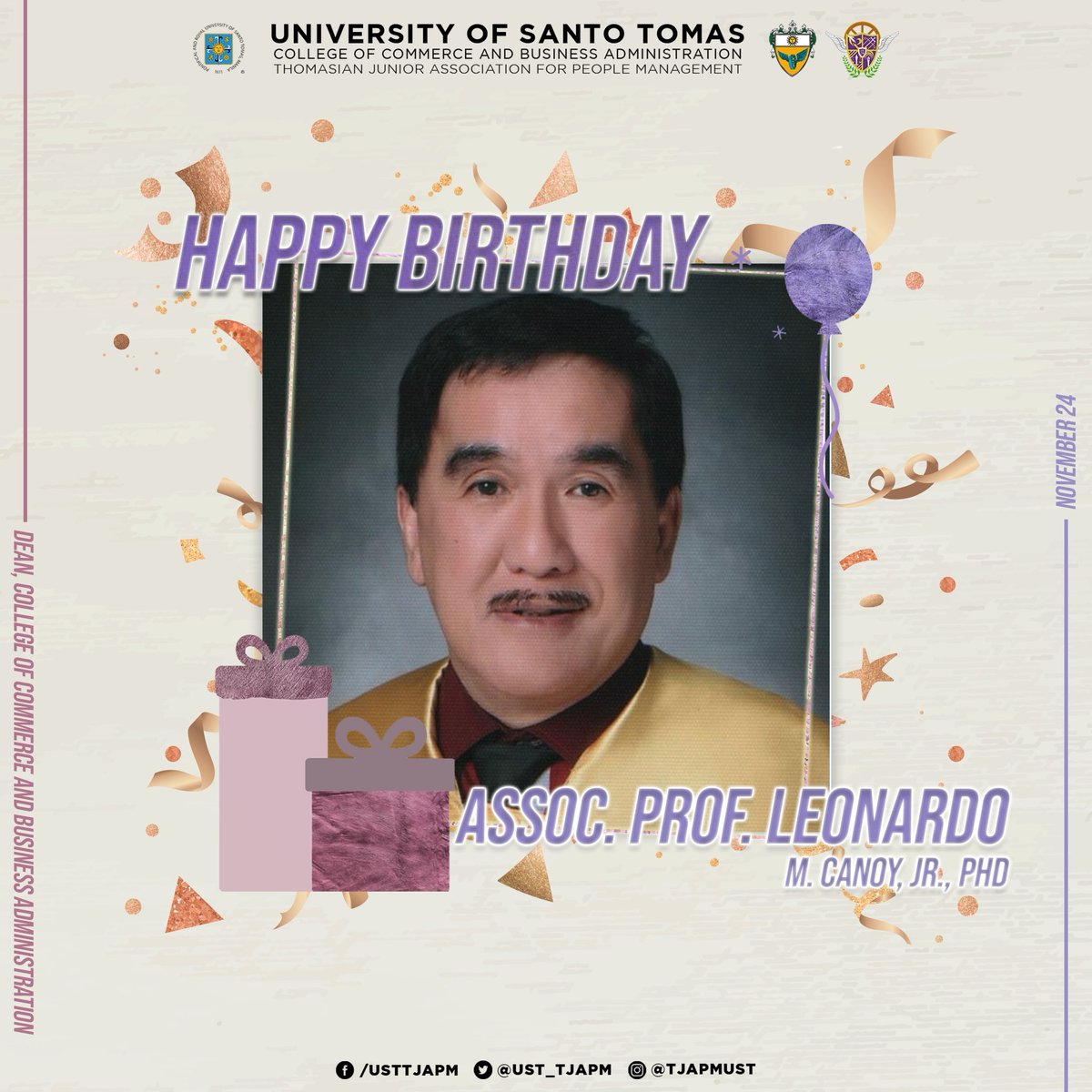 ust_tjapm's tweet photo. Because of your generosity and wisdom, you have influenced many individuals. A teacher like you has so many great qualities, but one in particular that we appreciate is your ability to motivate students.
Your patience is something we admire https://t.co/ZQZv9rDGrx
