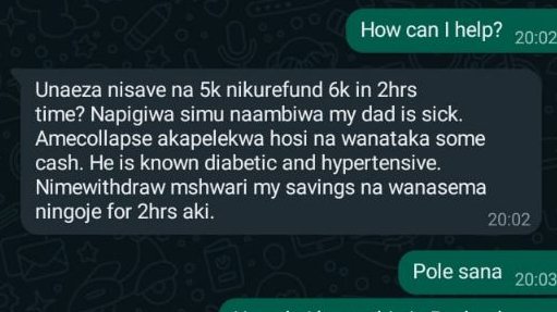 IrunguRay's tweet photo. These numbers 0755 576 341, 0111913300, 01112558772 belong to a con artist. He/she gets contacts from WhatsApp groups, choose a victim to impersonate then pretend of an incident and borrow money from other group members. BEWARE! #DCI #Safaricom #sonkoleaks #NairobiWestHospital https://t.co/7fkQXCFFEZ