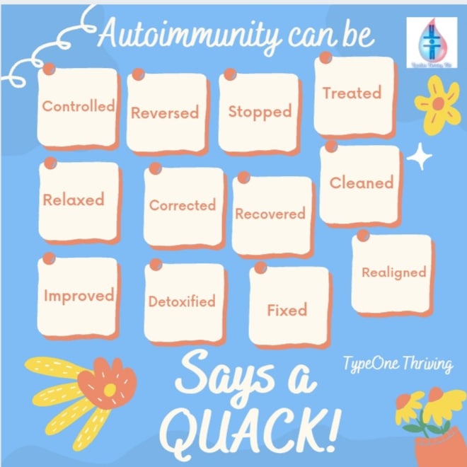 TypeoneT's tweet photo. @YellowSquash2 @yellow_squash 
Stop exploiting people with #type1diabetes with your your #fakecure claims that lack #scientificevidence. #magicremedies don't work, stop sharing #anecdotal stories. #functionalmedicine can find #rootcause and fixes #autoimmunity and #t1d?#evidence? https://t.co/09yDLuy8g5