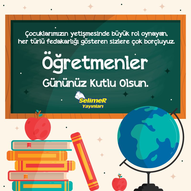 Öğretmenler Günü kutlu olsun. 👏👏🎉🎉