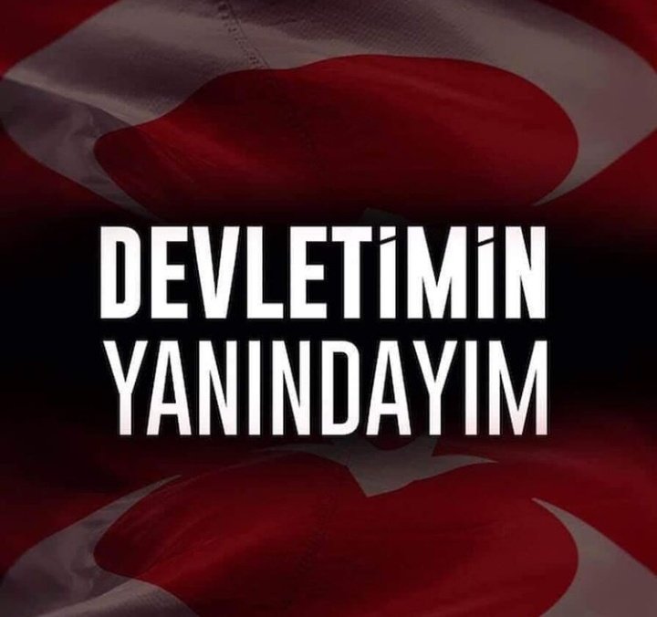 Herkes !tine veledine şahip çıksın!!! sonra, yok efendim ekmek almaya gidiyordu, yok efendim kasaptan dönüyordu olmasın !!!

Sokaklar çamurludur, bizden söylemesi...

#DevletiminYanıdayım ☝🇹🇷🤘