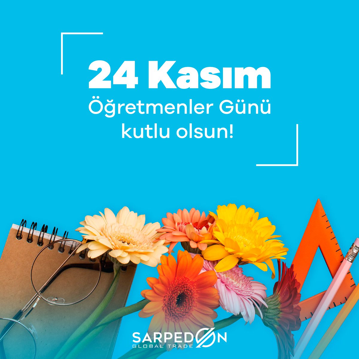 Hayallerimizi gerçekleştirmemizi sağlayan, geleceğimizi şekillendiren ve bizleri aydınlık yarınlara hazırlayan tüm öğretmenlerin 24 Kasım Öğretmenler Günü kutlu olsun! 

#24Kasım #ÖğretmenlerGünü #24KasımÖğretmenlerGünü #SarpedonGlobalTrade