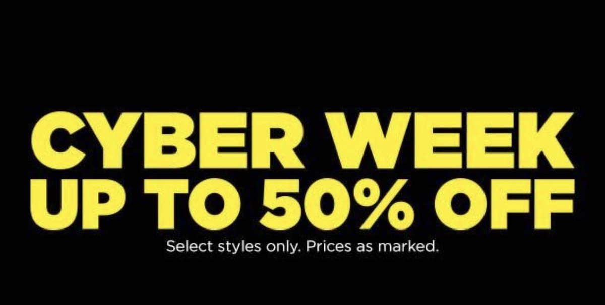 snkr_twitr's tweet photo. Cyber Week Sale 👍🏽 Up to 50% off select items - no code needed 

Finishline -> https://t.co/iFaeKAe4e4
JDsports -> https://t.co/C39uTxPcSY

#AD https://t.co/TbUbnufUoI