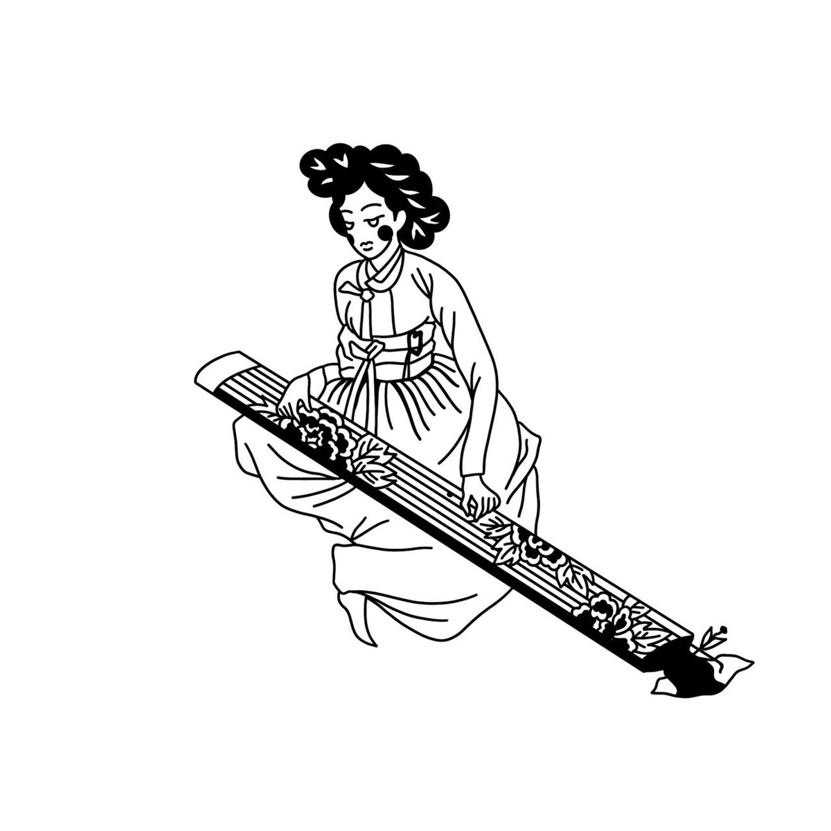 #illust #Hanbok #linedrawing