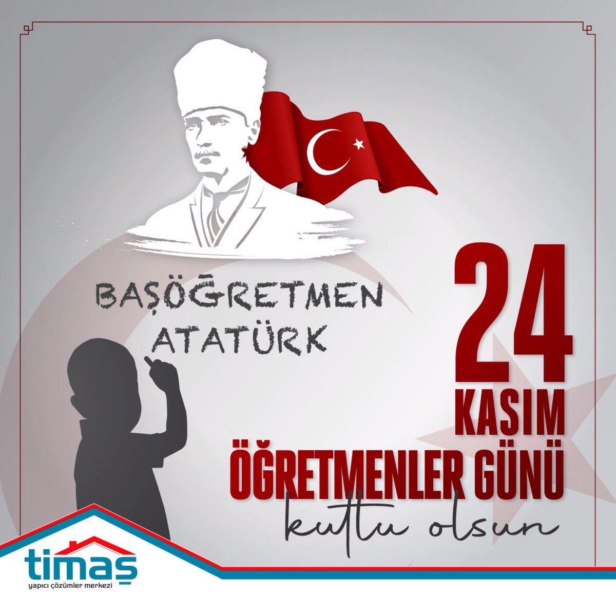 Timas_as's tweet photo. Başöğretmenimiz Mustafa Kemal Atatürk'ün ve hayat yolculuğumuzda bilgileri ile ışık tutan tüm öğretmenlerimizin, 24 Kasım Öğretmeler Günü kutlu olsun.
#Timaş #24kasımöğretmenlergünü https://t.co/V9kRo9iQaG
