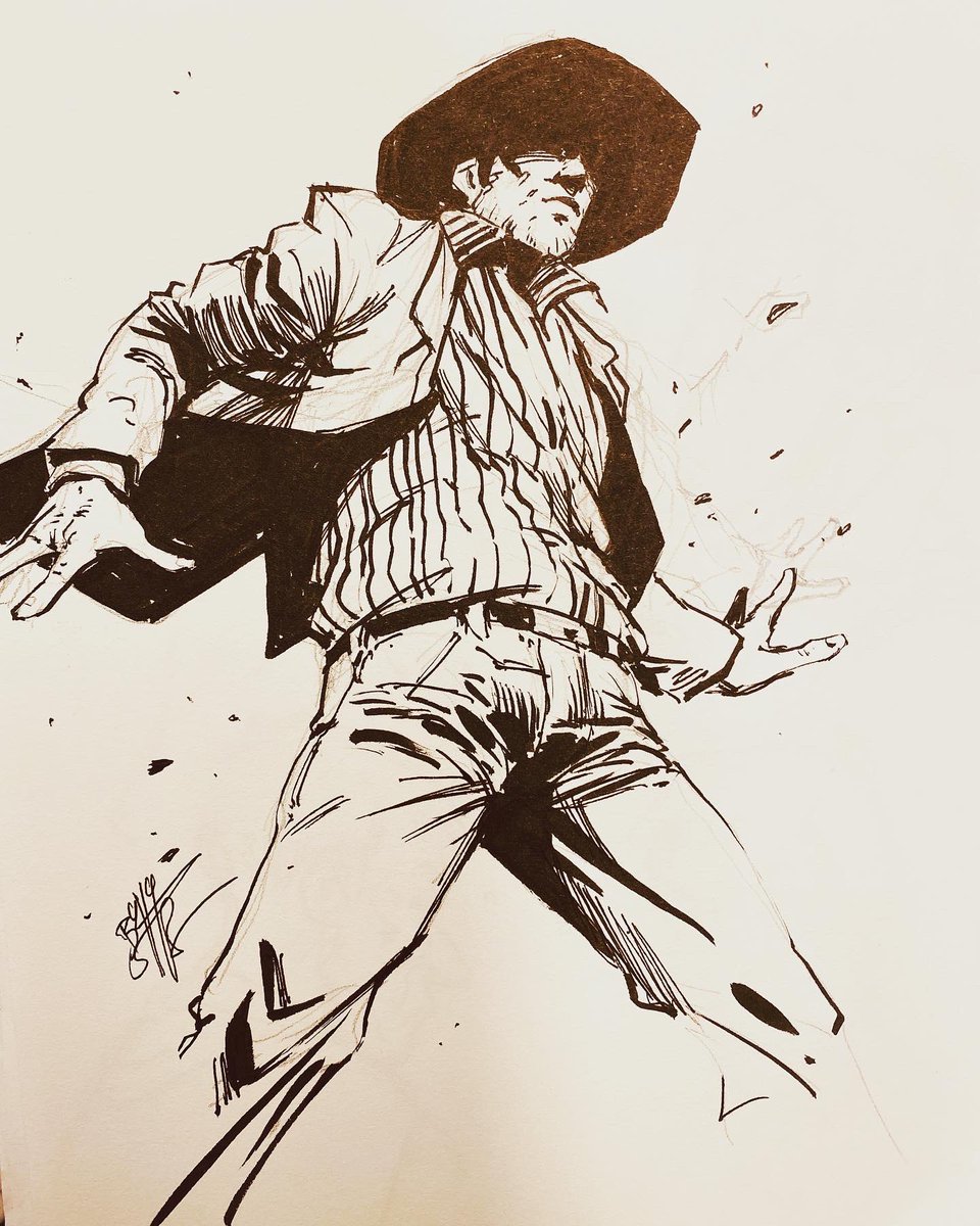 Artstudiobashar's tweet photo. Daily inking!!  #dailysketch #art #dailyinking #quickink  #crosehatching #basharart #zurich #olten #ink #samurai #oltenbahnhof  #manga #comic #art #bern #basel #traditionalist #superhero #mangaart #artwork #dccomics #marvelcomics #comicart #comicbooks #cowboy https://t.co/pMSkTSFPO7