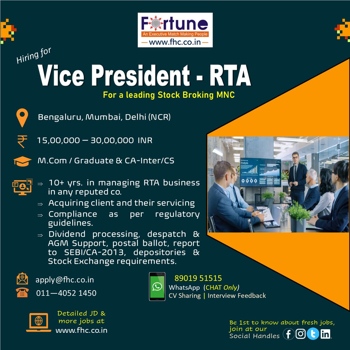 Fortune_Human's tweet photo. Vice President - RTA
#rta #rtadubai #rtabrand #stockmarket #mutualfunds #registerandtransferagencyofmutualfunds #registerandtransferagent #registerandtranferjobs #assetmanagement #warehouse #customerservicejobs #topbfsijobs #tomato ##bestrecruitmentagency #fortunehumancapital https://t.co/iu1rAKhRoN