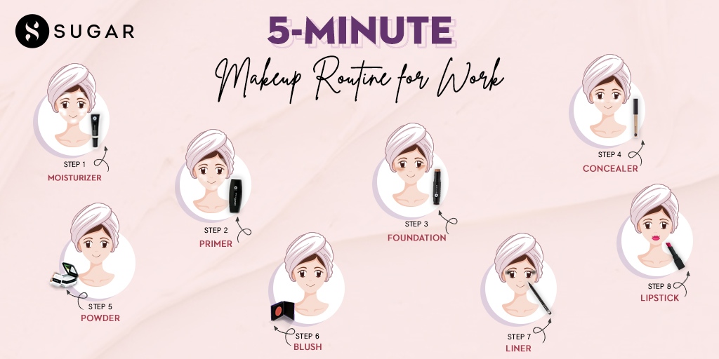 trySUGAR's tweet photo. Back to work? Here’s a quick makeup routine for you!💼👩💼
.
.
#MakeupRoutine #QuickMakeup #MakeupForWork https://t.co/8sJess3TG1