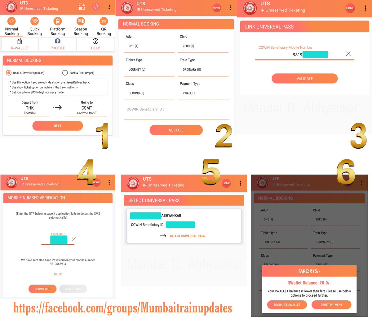 #Mumbaitrainupdates Book Local train tickets on #UTS APP after linking with your Cowin Certificate.
1) Users will need to update their UTS on #mobile app.
2) Tickets will be issued on the basis of Universal Pass issued by State Govt. of #Maharashtra 

<a href="/AmhiDombivlikar/">/आम्ही डोंबिवलीकर 💕 KDMC</a> <a href="/mandar2005/">Mandar D. Abhyankar™🗨️ 𝕏</a>