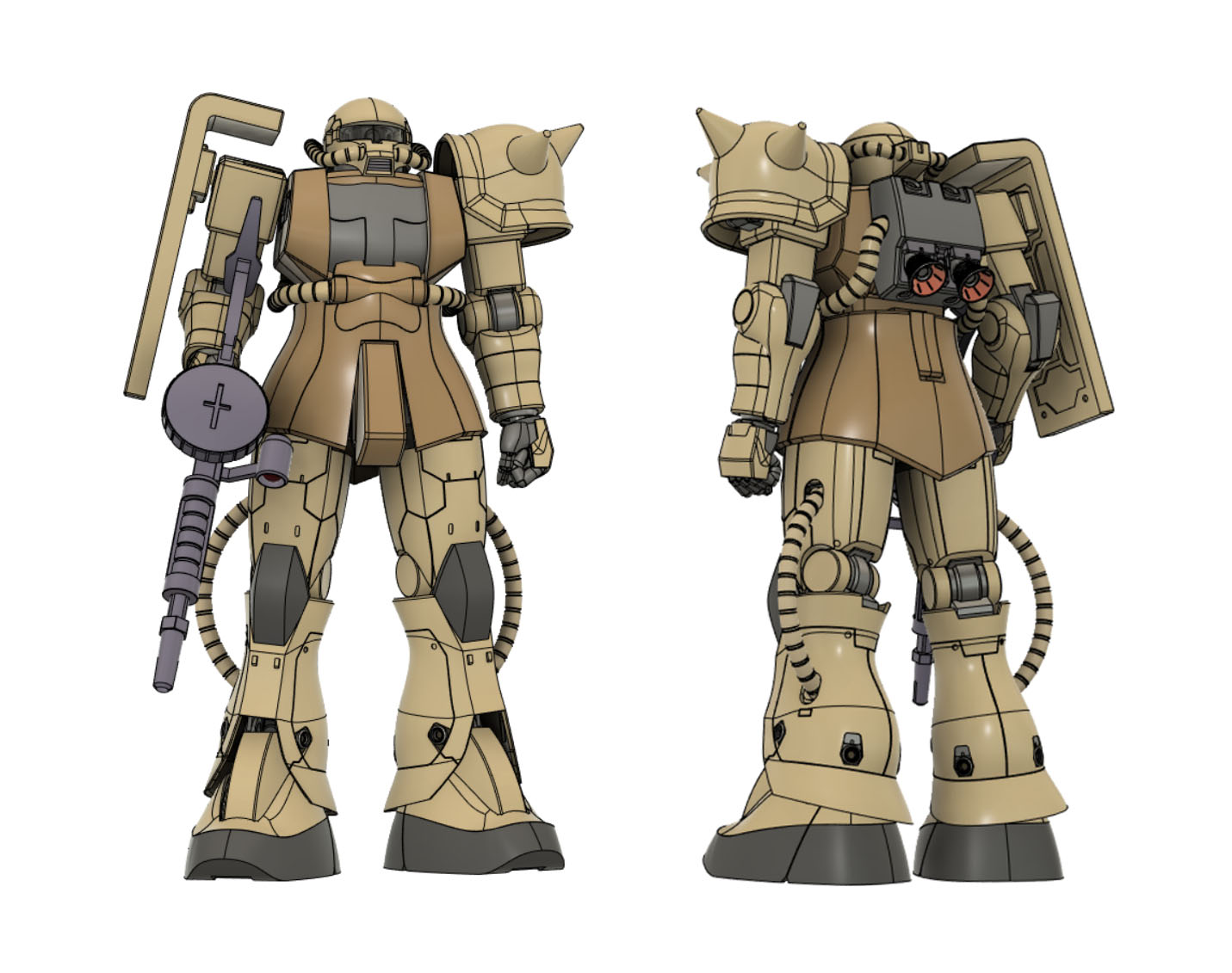 サク様 MA-08A ビグ・ザム［アクシズ仕様機］ [Big Zam (Axis Zeon