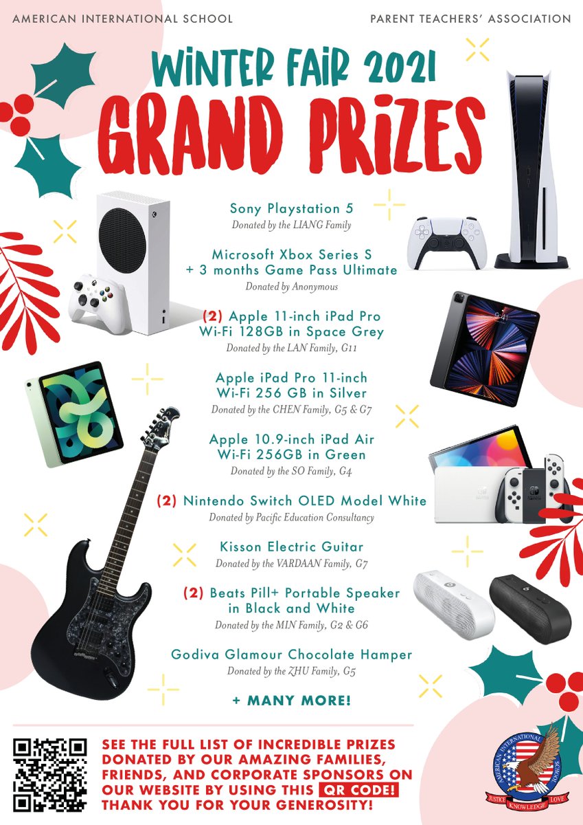 aishongkong's tweet photo. Winter Fair is just around the corner! We're so excited for the student performances, the opening of the 25th anniversary time capsule, and the Grand Prizes raffle draw on Friday, 10 December 2021 from 6:30-8:00PM. 

#redbrick125 #AISShareTheLove @asimpsonEDU @AISPTA https://t.co/IJJRcyVqdC