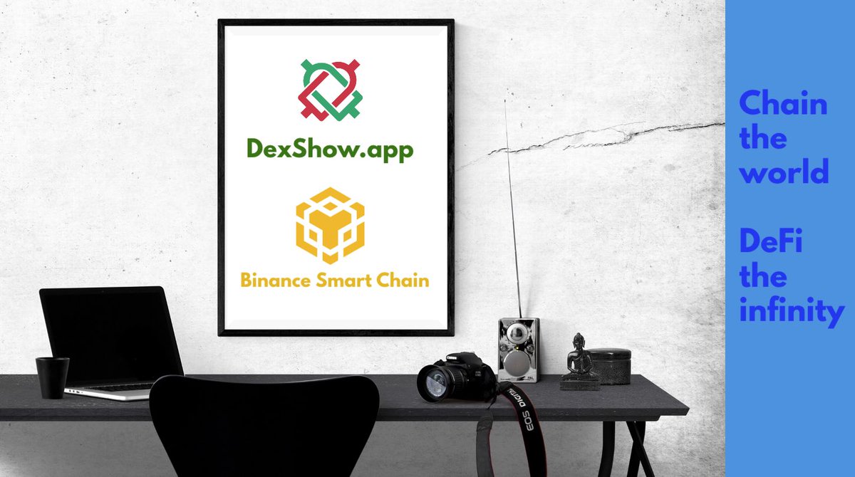 DexshowApp's tweet photo. Coming soon.
#BSC #BinanceSmartChain #cryptocurrecy #BITCOIN #Ethereum #Dextools #chartshow #okex #OKExChain https://t.co/3dY7qbDbsm