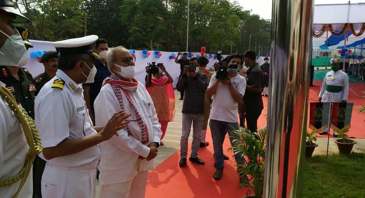 NCCDteOdisha's tweet photo. A historic moment for Odisha NCC. NCC Nagar, the  permanent officeand living accommodation complex for NCC was inaugurated by the Hon'ble Governor of Odisha today at Bhubaneswar at 10 AM. Maj Gen PS Shehrawat, SM*,ADG (B),was present from HQ DGNCC, on this momentous occasion(1/2) https://t.co/H1RvQwSohH