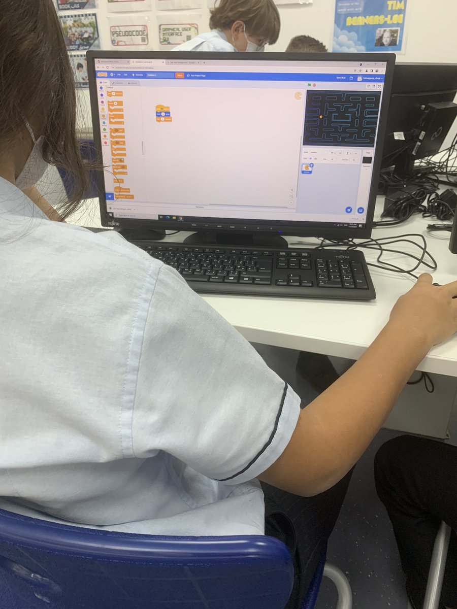 Remember PacMan? We’re making our own in Year 7 using #Scratch coding language. <a href="/DubaiBritishJP/">DBS Jumeirah Park</a> #beginsatdbsjp #coding
