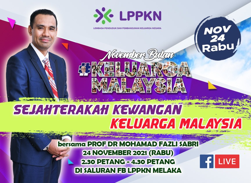 lppknmelaka's tweet photo. Isu kewangan isu utama dalam keluarga? Mari kita dengarkan secara LIVE.

Link: https://t.co/qrSZ0fsDyZ

#NovemberBulanKeluarga
#KeluargaMalaysia
#BKM2021 https://t.co/JIHt8mDItb