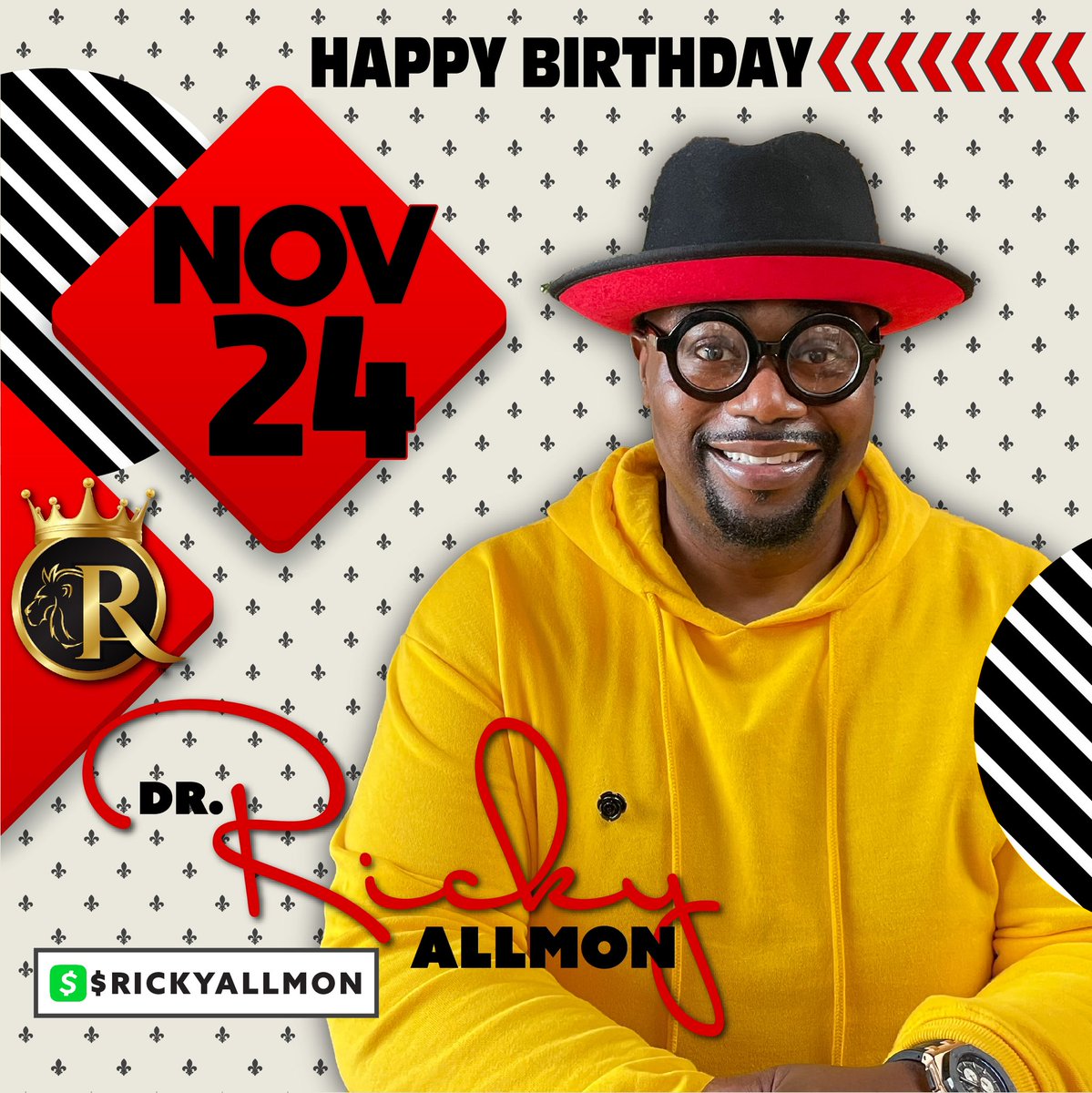 RickyAllmon's tweet photo. It’s my #Birthday…I’m ecstatic and filled with exuberant expectation about this #NewChapter of Purpose, Productivity and Possibilities!!! #RVAII #Nov24 #CelebrateLIFE #LetsCelebrate https://t.co/9evTUdNAIH