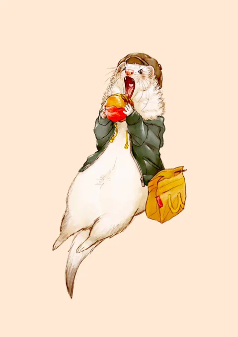 オーナーの休日
A holiday in the life of ferret cafe owner 