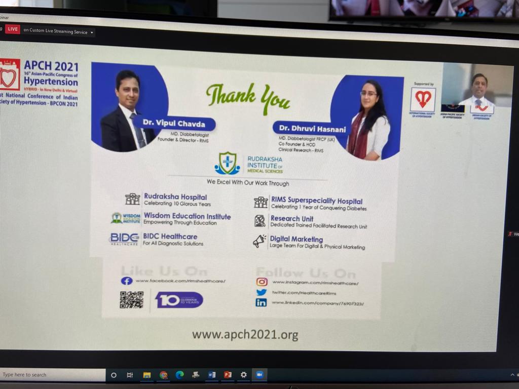 HealthcareRims's tweet photo. Our @drvpchavda   presenting our oral paper on the Dual Burden of #Hypertension &amp; #hyperglycaemia  at the Asia Pacific Congress of Hypertension.

#rimssuperspecialityhospita #asiapacificcongress #rimsgroup #drvipulchavda #hyperpigmentation #hyperglycemia https://t.co/li2hF1rjvz