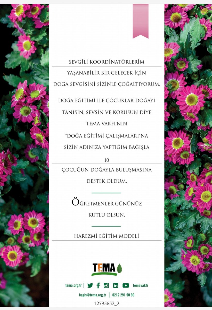 2016 yılından itibaren  #HarezmiEğitimModeli uygulama sürecinde emek vermiş, ekip ruhunu ön plana çıkaran, birlikte çalışmaktan gurur duyduğumuz Koordinatörlerimizin #ÖğretmemlerGünü kutlu olsun 🌸

<a href="/memleventyazici/">Levent Yazıcı</a> 
<a href="/istanbulilmem/">İstanbul İl Millî Eğitim Müdürlüğü</a> 
<a href="/ist_arge/">İSTANBUL MEM AR-GE</a>