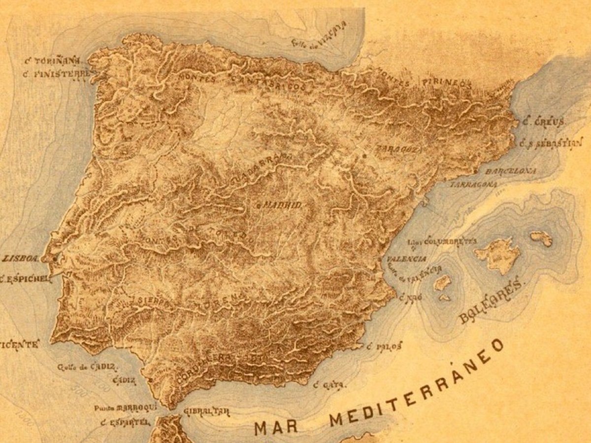 #30DayMapChallenge Day 23: #Historicalmap

This map showing the #bathymetry around the #IberianPeninsula was published in the “Natural History” (1896) of Odón de Buen, professor at @UniBarcelona.

#OdonDeBuen was also the founder of @IEOoceanografia.

@Calvoroy #odonizando #maps