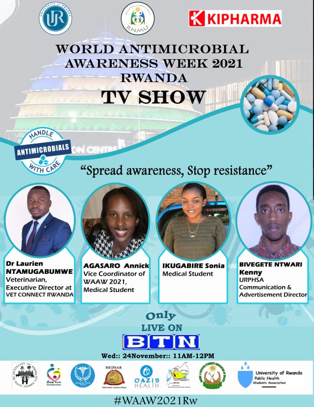 Dr_Laurien_'s tweet photo. It is honor and privilege to be part of the TV show @btntvrwanda discussing the OneHealth approach in combatting #AntimicrobialResistance
#AMR needs a such approach recognizing #Human_Animal_Environment interconnection.
@OazisHealth @medsar_rwanda @RPSARwanda @Wande_A @ https://t.co/NaidcVuGIS