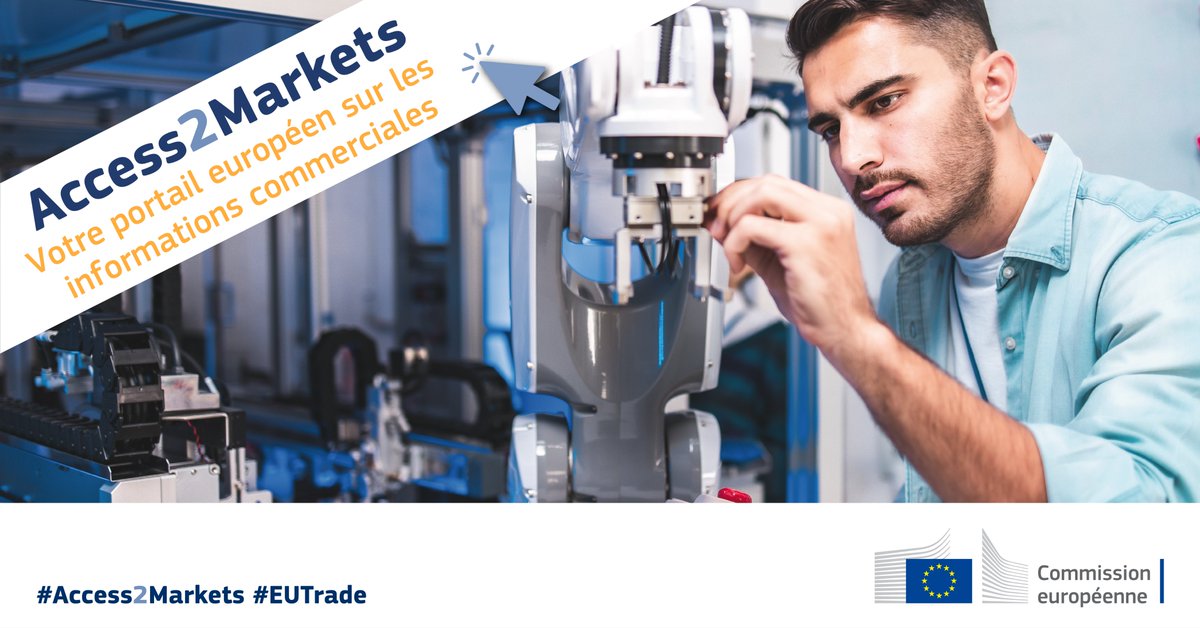 #EENFrance #EENCanHelp
Les PME🇪🇺ne cessent d'innover et l'UE s'engage à protéger toutes ces innovations. Les accords commerciaux #EUTrade couvrent de façon complète la question des droits de propriété intellectuelle. Pour en savoir plus👉 bit.ly/3AjZnXg 
#Access2Markets