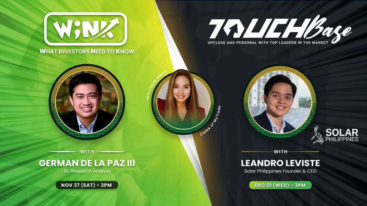 MyTradePH's tweet image. The first-ever renewable energy company in the Philippine stock market has arrived!

Join us for a back-2-back event with Solar Philippines Nueva Ecija Corporation (SPNEC)!

SPNEC has priced its initial public offering at P1.00/sh.