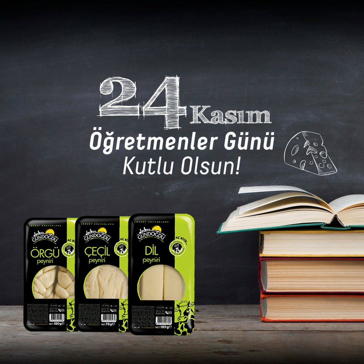 Bizi geleceğe taşıyacak nesilleri yetiştiren öğretmenlerimizin,  Öğretmenler Günü kutlu olsun.💐 #GündoğduGıda #24Kasım #ÖğretmenlerGünü