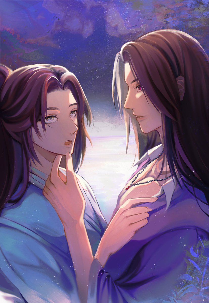 _W0kti's tweet photo. Ciao Ciao! Finally I can show my piece for @QQMiniBang1  inspired in the wonderful fic "A friend" by @Airubocchan ! A truly masterpiece 😭🥺🥺🥺please do check it up! 
Link in the tweet below 🥳
#ThousandAutumns #QianQiu #千秋 
#QianQiuMiniBang2021 https://t.co/XqzPQ2lF4H