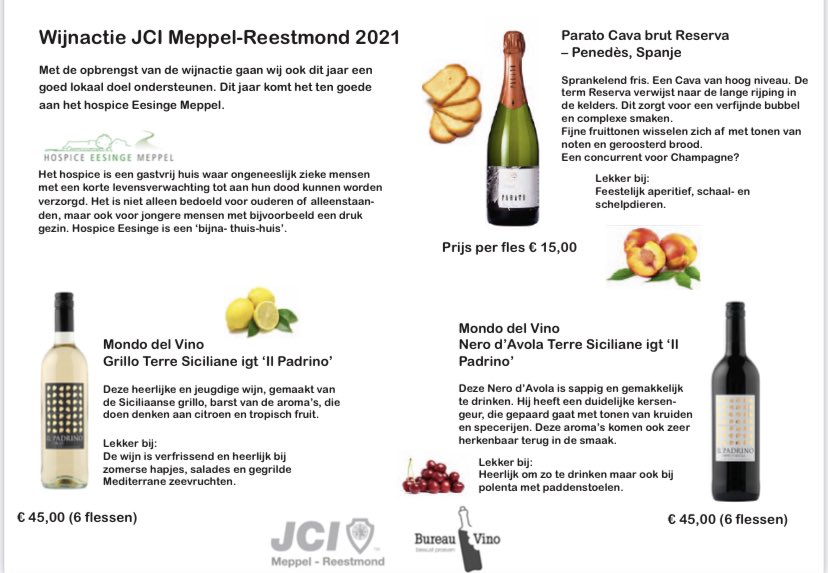 MarlienPoll's tweet photo. #wijnactie tbv @EesingeHospice vanuit @JCI_Meppel. Wie neemt er een doosje(s) af? Factuur mogelijk! Uitlevering 11 december dus voor #kerst in huis! PL RT (en bestel 😛) https://t.co/cGzNpQK1h5