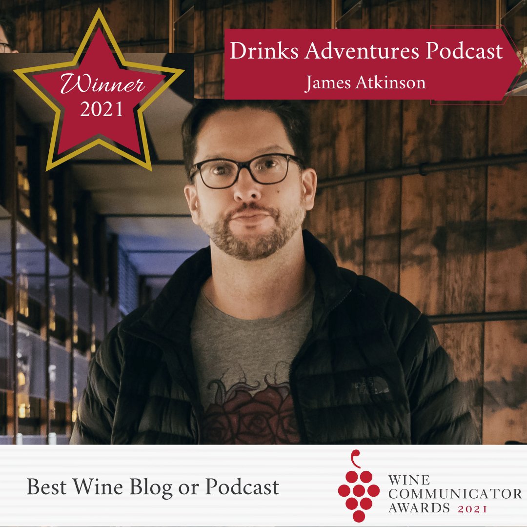 WineComAust's tweet image. Congratulations to @byjamesatkinson at Drinks Adventures Podcast who has been awarded 'Best Wine Blog or Podcast' at tonight's Wine Communicator Awards! 👏🍷

Award sponsor @liquidideas 

#WCAwards #winecommunicatorsofaustralia #wineindustry