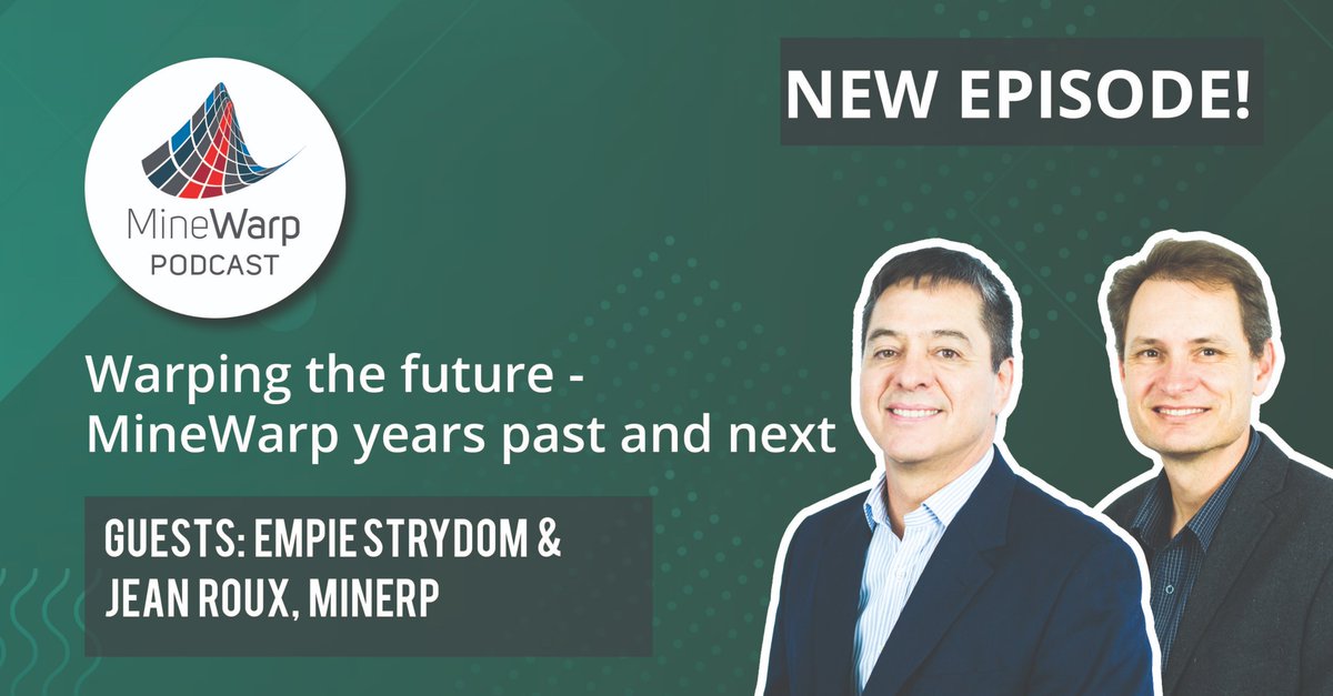 From Building the Most Sustainable mine in the World to ESG &amp; Artificial Intelligence, the MineWarp podcast covered it all. Join hosts <a href="/empiestrydom/">Empie Strydom</a>  &amp; <a href="/JeanRoux/">Jéan Roux</a>  as they take a look at how MineWarp has grown, changed, and warped minds over the last year.
t.ly/BVMH