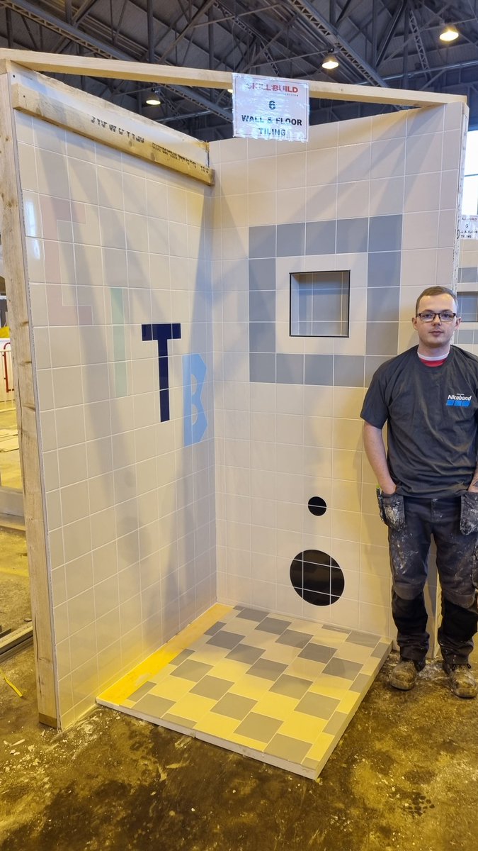 leftydoran's tweet photo. Results of the national finals this Friday at 4pm. Best of luck to everyone!! @WeAre_LCB @CofGCollege @CAVC @srcchat @nwrclimavady @NC_Nicobond @SchluterSystems @BALtiling @NCTilesAndBath @tileassociation @worldskillsuk #skillbuild https://t.co/mkXTfWpweP