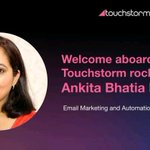 We are thrilled to welcome our newest Touchstormer!

Ankita Bhatia Dhawan joins Touchstorm's Marketing division.

Ankita will lead Email Marketing &amp; Automation. She will familiarize brands with how Touchstorm can help them boost their organic audiences on @YouTube.
#WelcomeAboard 