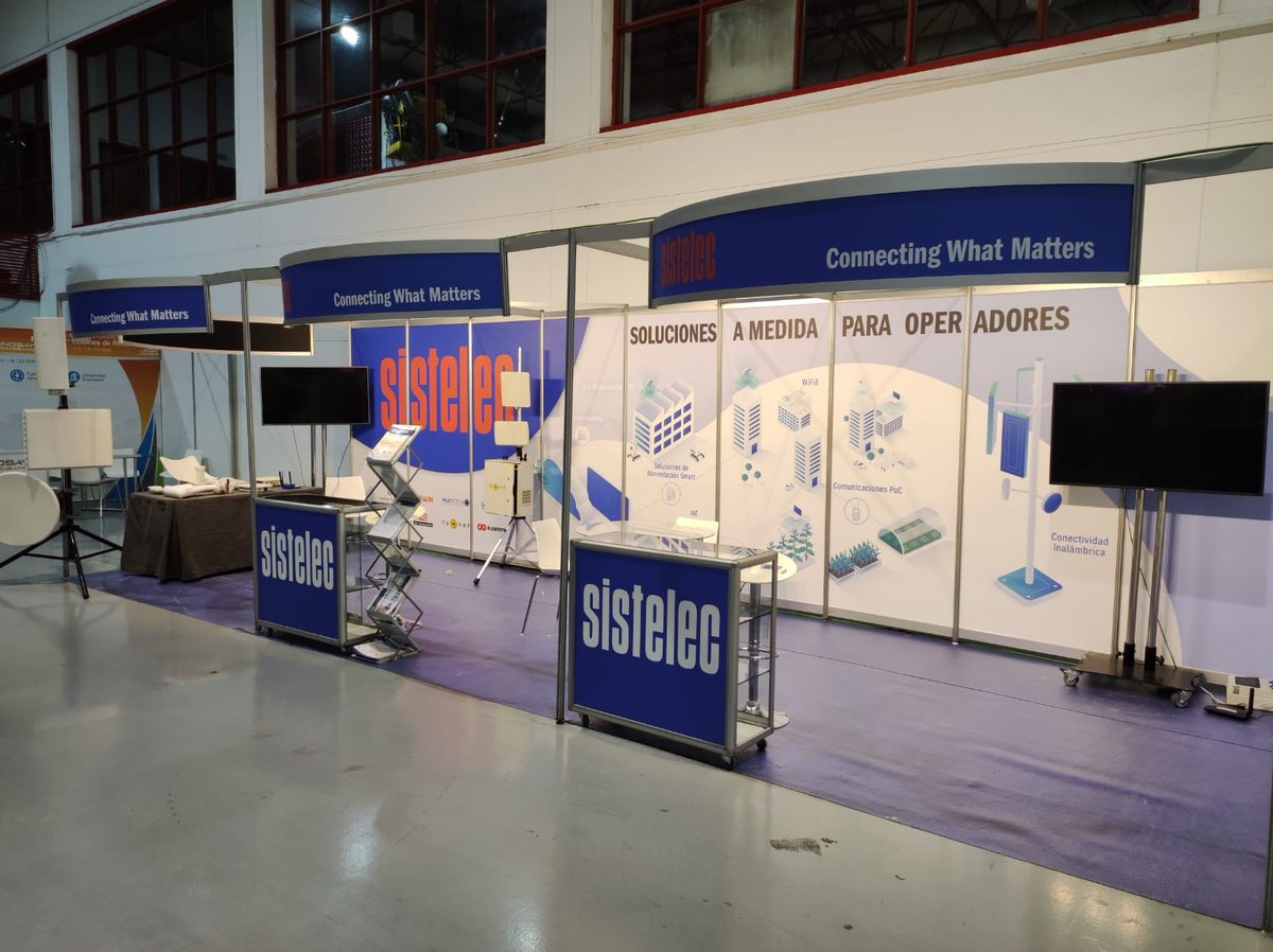 Sistelec's tweet image. La 36º Feria Tecnológica #ACUTEL abrirá sus puertas hoy a las 9:00 en el recinto de #Fermasa. ¡En @Sistelec ya lo tenemos todo listo para recibiros! 

#Sistelec #ACUTEL2021 #FeriaACUTEL #Wireless #5G #WiFi6 #Routing #EdgeComputing #IOT #ComunicacionesUnificadas