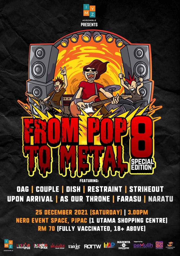 Kembali ke pentas bunyian.
Dapatkan tiket di onetix.com mulai 1 Dec 2021. 

Jumpa disana!

#FPTM8