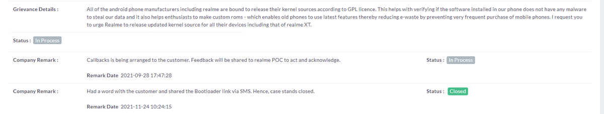 pjgowtham's tweet photo. @realmeIndia @MadhavSheth1 @realmecareIN @XiaomiIndia 
Realme, I have not received any "SMS" and my query was not about "Bootloader". Its clear that I want the android 11 kernel source for realme XT. I consider this a corporate middle-finger to opensource community. https://t.co/bOJDQw6gZT