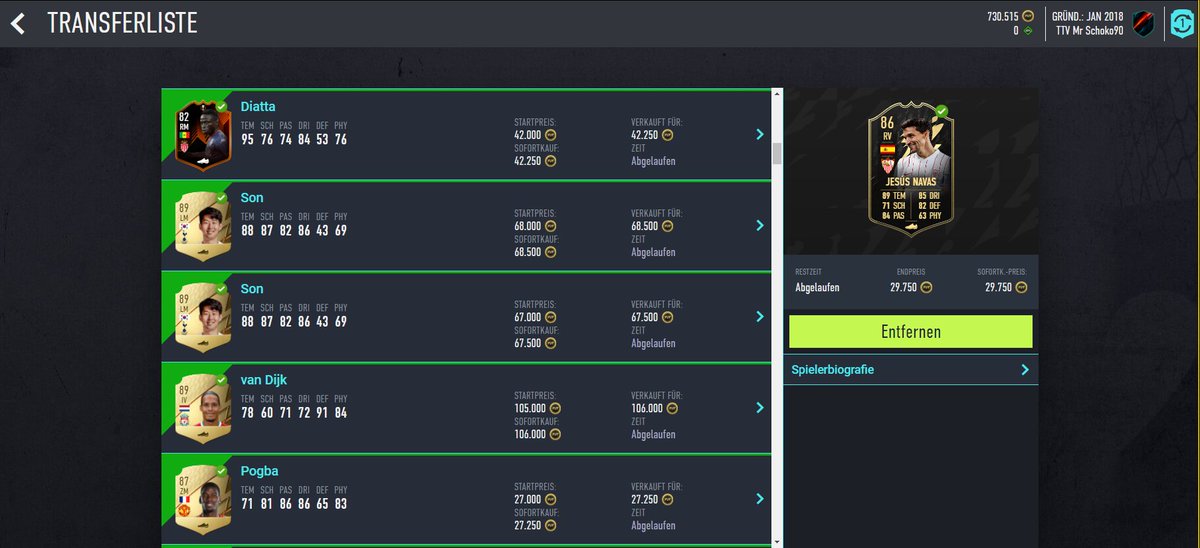 MSchoko90's tweet photo. Verkäufe von gestern!  1/2 

Follow me für Trading Tipps! 

#FIFA22 #fifatrading #fifatrader https://t.co/0INvHuPZwg