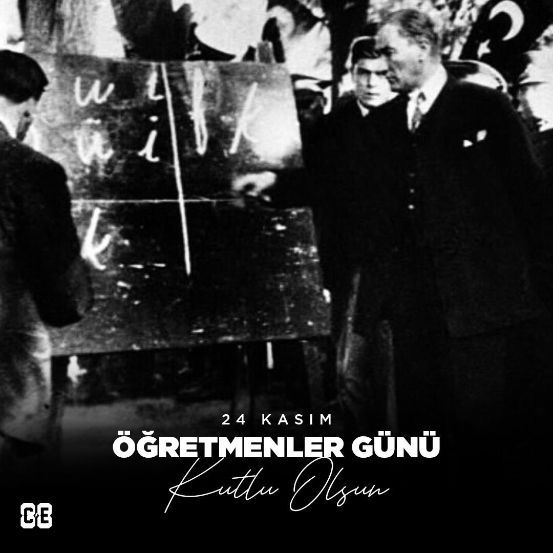 Başöğretmenimiz Mustafa Kemal ATATÜRK başta olmak üzere sevgi ve şevkat ile kutsal görevlerini yapan tüm Öğretmenlerimizin #24KasımÖğretmenlerGünü kutlu olsun.