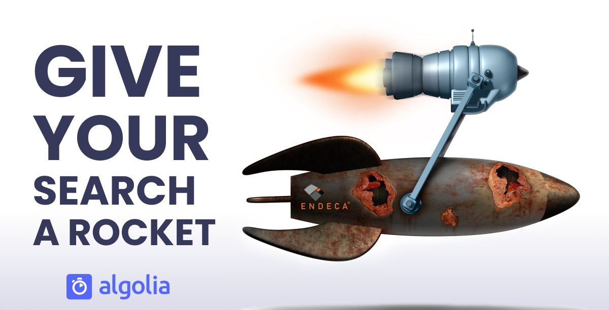 algolia's tweet photo. Stuck with Endeca Search? Let Algolia help propel your Search into the future. Learn how to add blazing fast Search to your site from this blog – "Endeca Migration – why now, why Algolia": https://t.co/MWvFVF6CT3
#Endeca #EoL #Search #Discovery https://t.co/ww8SlgBPuW