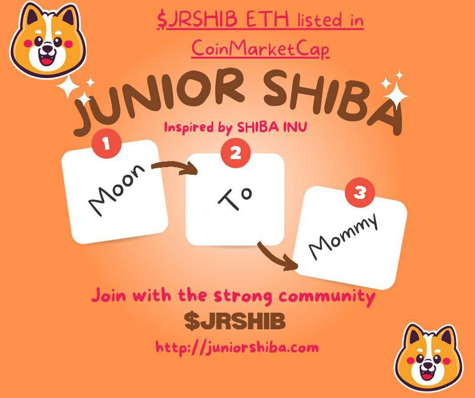 alpha_airdr0p's tweet photo. 💥 Missed Shiba Inu...No Worries 🚀🚀JUNIOR SHIBA is here🚀🚀

🎯$JRSHIB ETH listed in CoinMarketCap 🎯

#jrshib #juniorshiba
@jrshibatoken @JRShibaArmy

🗨️TG : https://t.co/TYRhbQP05V

🌍 WEBSITE : https://t.co/pgFD21o0PK https://t.co/F0sqXKZ8a8